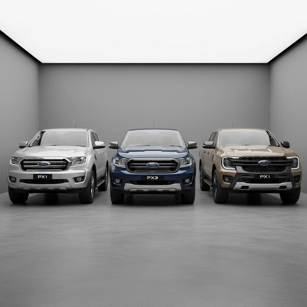 Ford Ranger Generation Lineup PX1 PX2 PX3 and RA