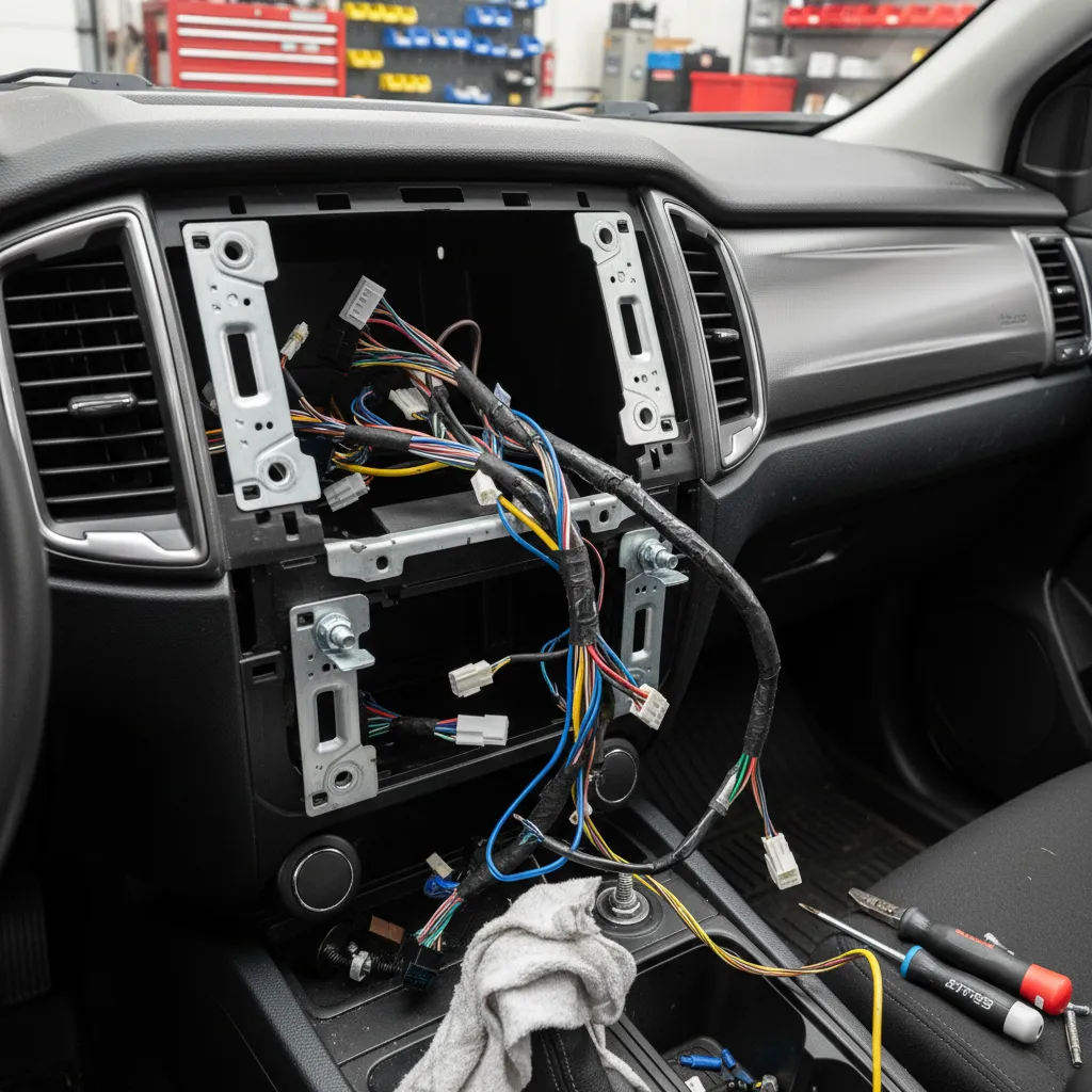 Ford Ranger infotainment system removal and APIM module