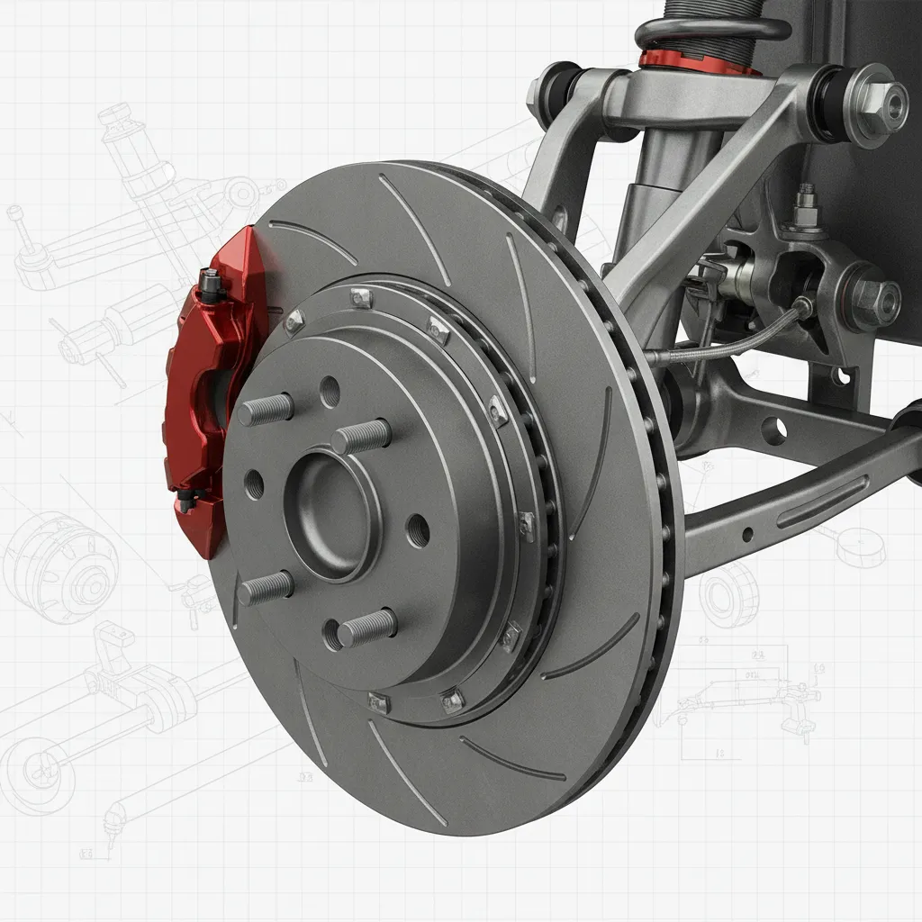 Slotted brake rotor with internal ventilation vanes