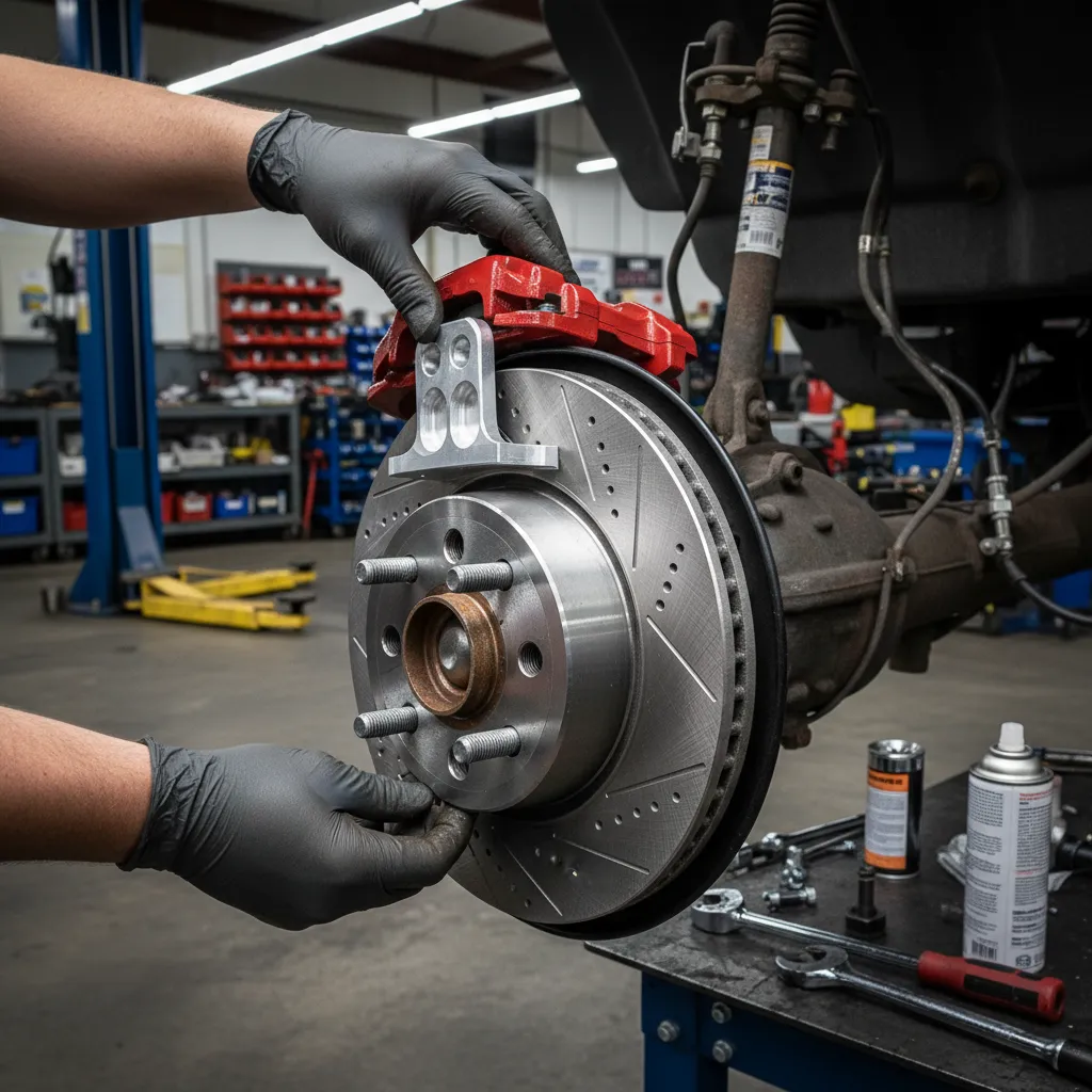 Installing rear disc brake conversion on Ford Ranger