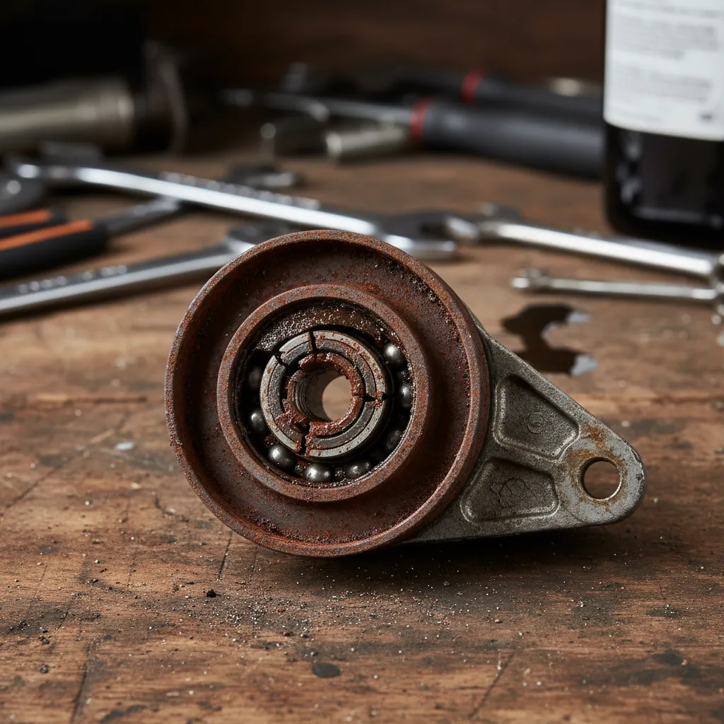 Failed Ford Ranger Belt Tensioner Pulley