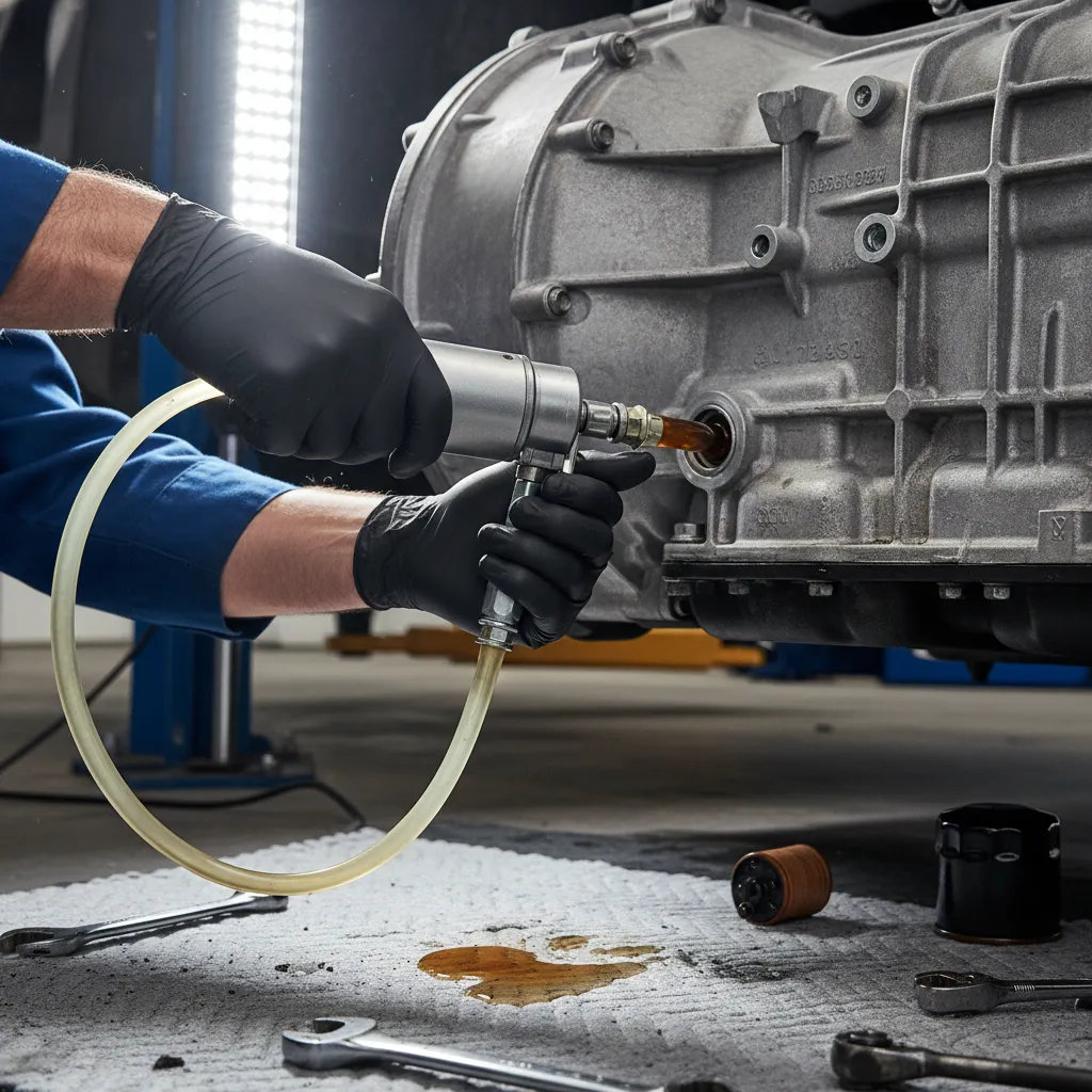 Refilling Ford Ranger transmission fluid