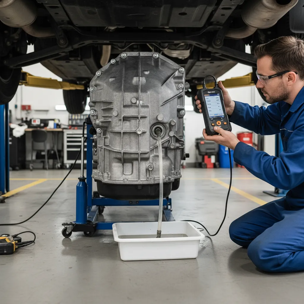 Checking Ford Ranger 10R80 transmission fluid level