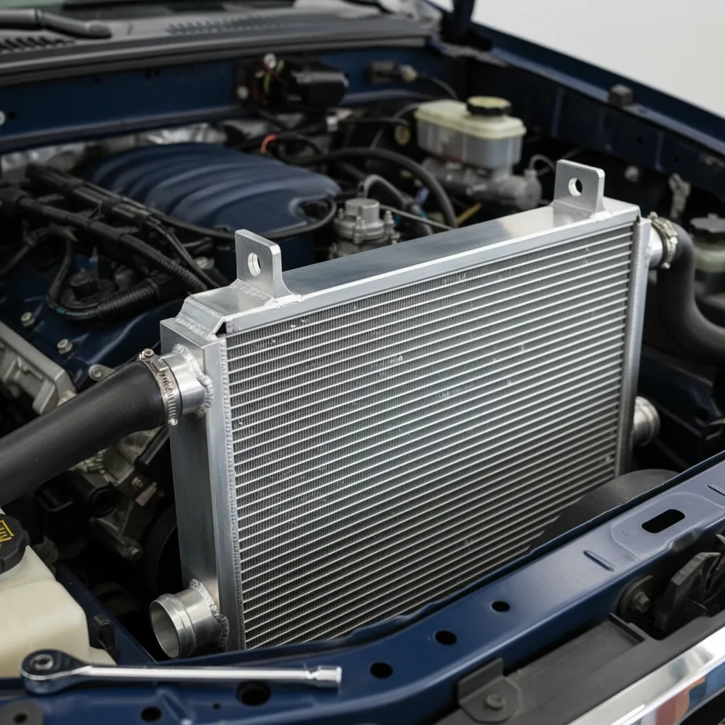 Installing a new Ford Ranger radiator unit