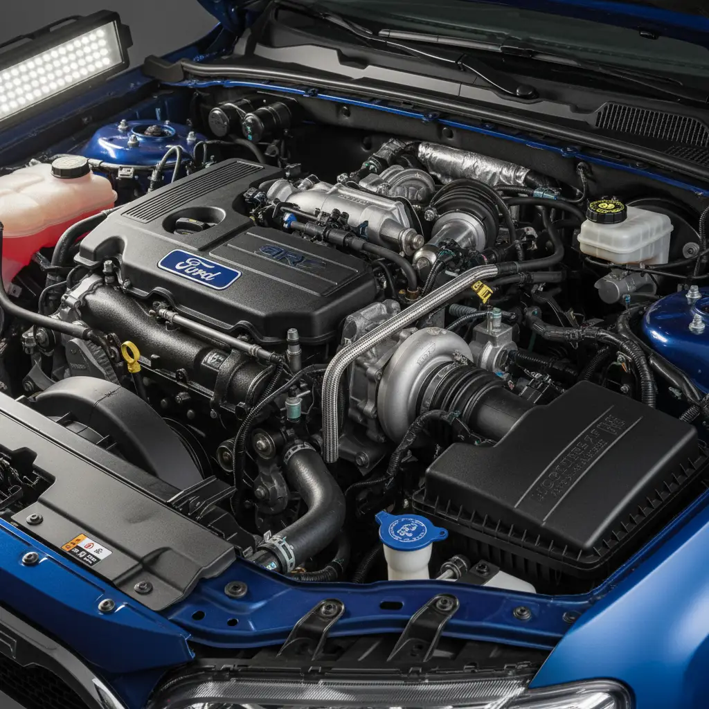Ford Ranger engine bay showing genuine components