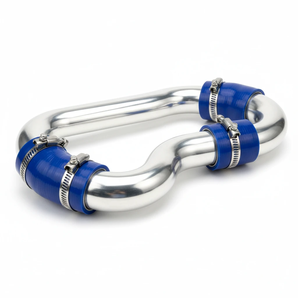 Ford Ranger aluminium hard pipe upgrade kit with silicone joiners