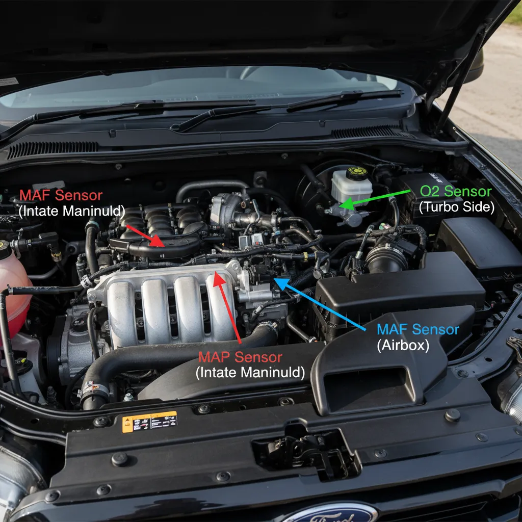 Ford Ranger Engine Sensor Location Diagram