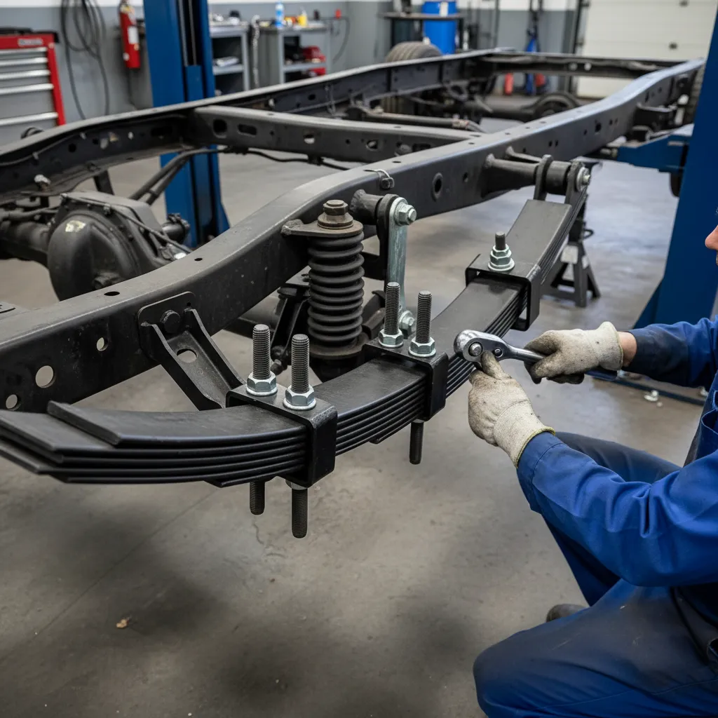 Installing heavy duty leaf springs Ford Ranger