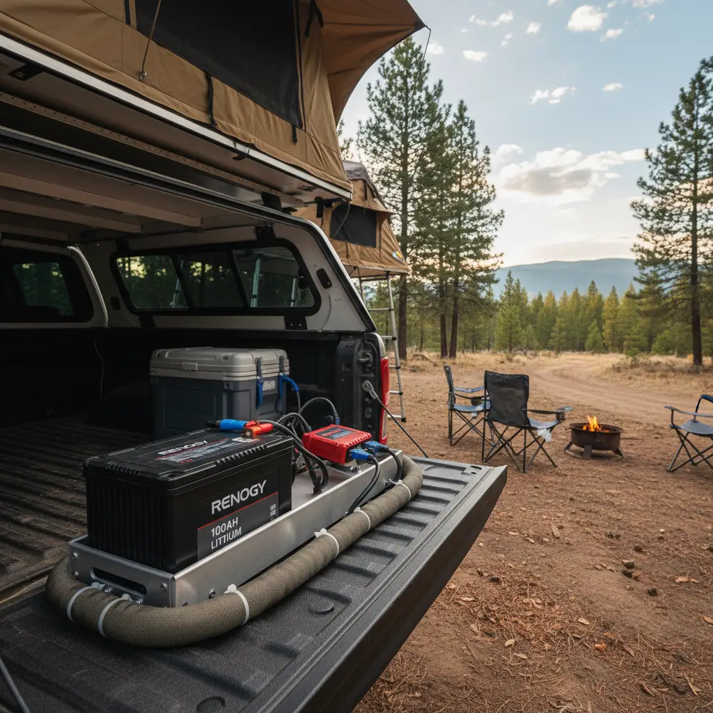 Ford Ranger Dual Battery Setup in Tray