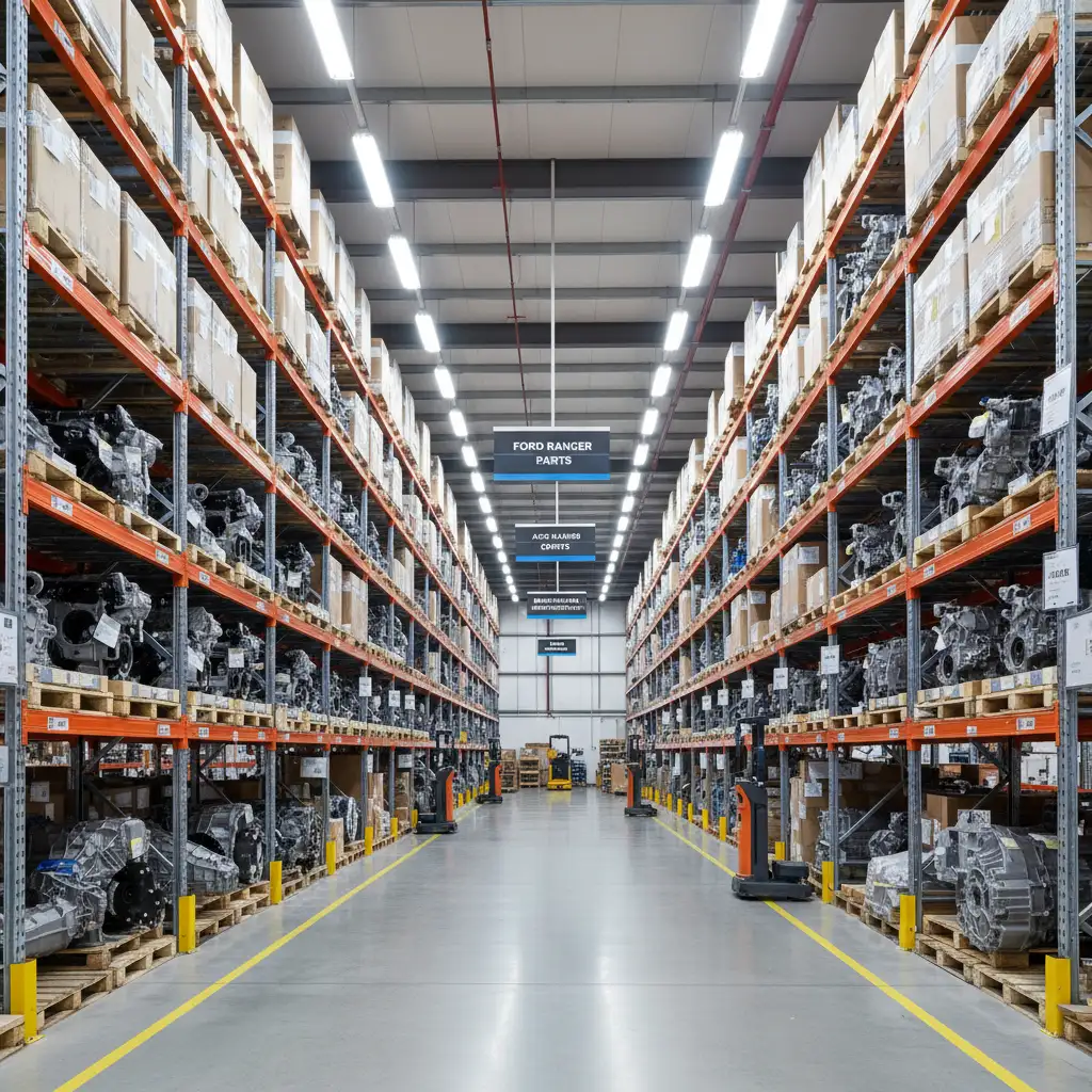 Ford Ranger parts inventory in Auckland warehouse