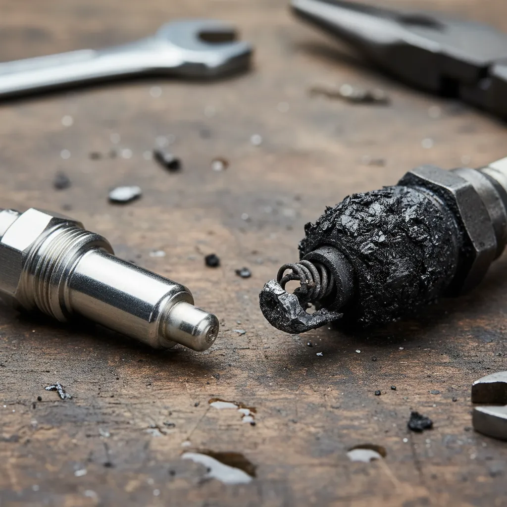 Comparison of healthy vs damaged glow plugs for Ford Ranger