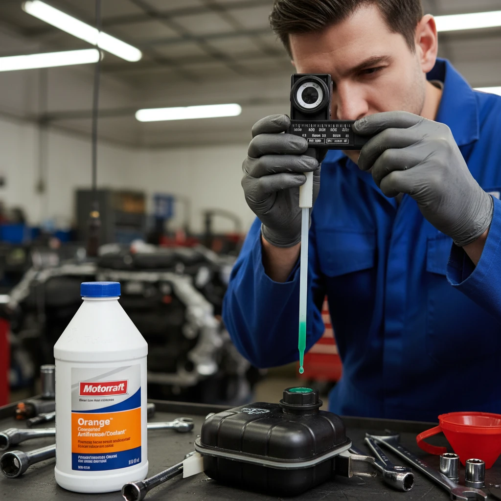 Checking antifreeze concentration for Ford Ranger winter maintenance